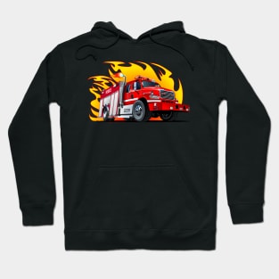 Cartoon firetruck Hoodie